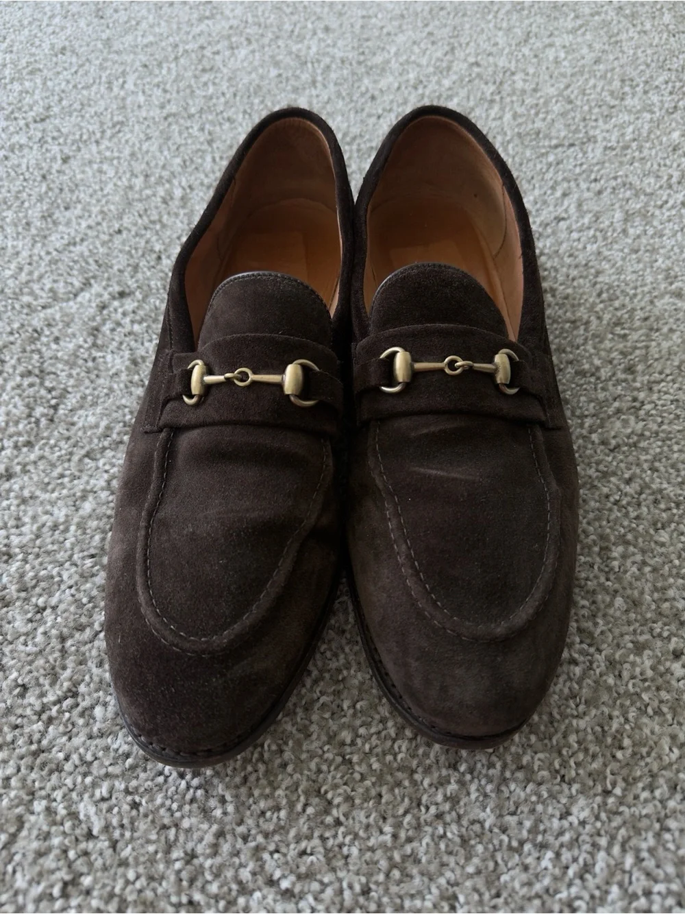 Men’s Brown Suede Allen Edmonds Randolph Bit Loafer 11